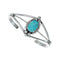 Sterling Silver And Turquoise Navajo Cuff Bracelet AX127658